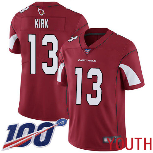 Arizona Cardinals Limited Red Youth Christian Kirk Home Jersey NFL Football 13 100th Season Vapor Untouchable